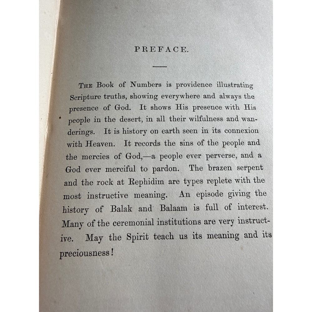 Sabbath Morning Readings Old Testament Book of Numbers John Cumming 1855 Antique - Picture 11 of 13